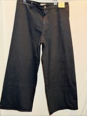 Universal Thread Black Relaxed Wide-Leg Jeans